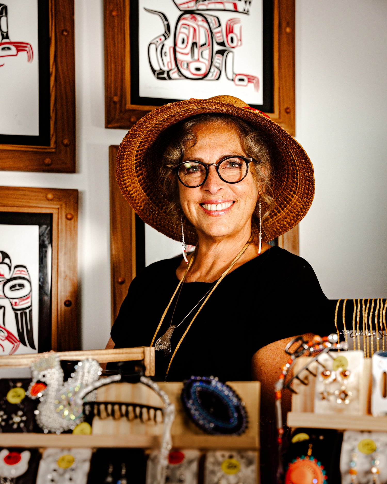 Portait image of Colleen Austin ('Wii Goot). Owner of Gamaats Mosaic
